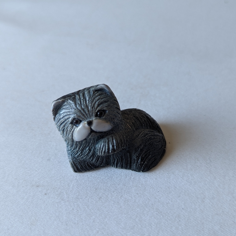 Vintage Artesania Rinconada De Rosa 335B Small Blue Persian Cat Collectible